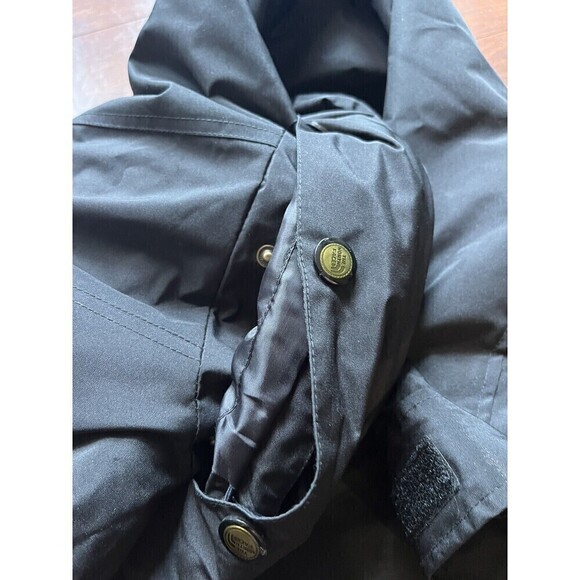 Vintage 90s The North Face Goretex Black Coat Trench Jacket Oversized Small - Picture 5 of 10